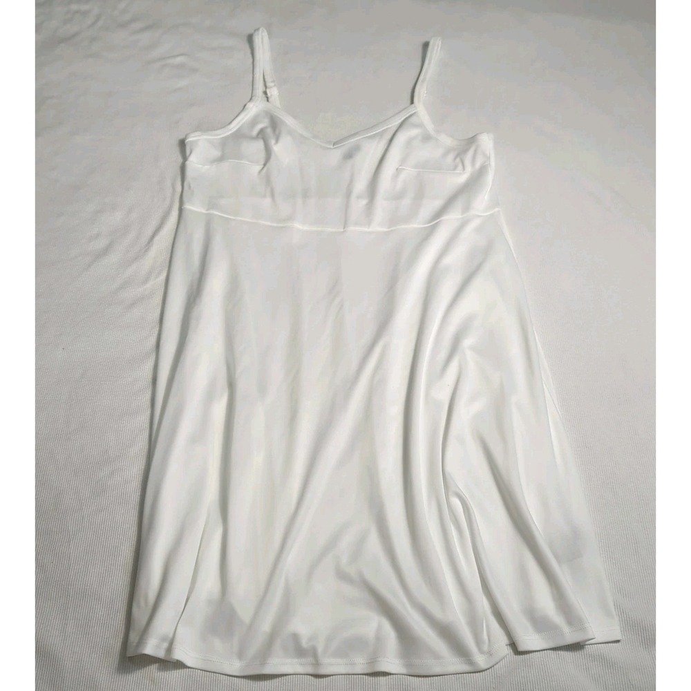 Torrid‎ Women's Size 1X White Spaghetti Strap Short Skater Dress 331